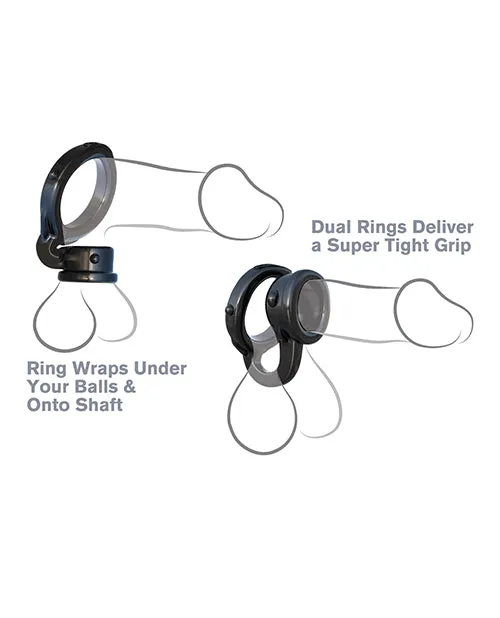 Anal Fantasy C Ringz Ironman Duo Ring Black Pipedream Products