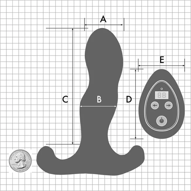 Aneros Vice 2 Vibrating Dual Motor Prostate Massager with Remote Control Aneros Male Sex Toys