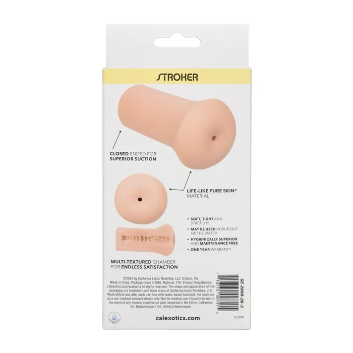 CalExotics Male Sex Toys Boundless Stroker Ivory