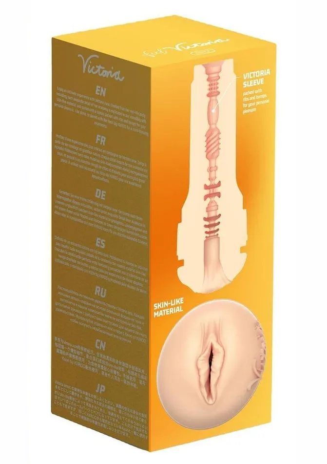 Kiiroo Male Sex Toys Kiiroo Feel Victoria June Stroker Interactive Masturbator Pussy