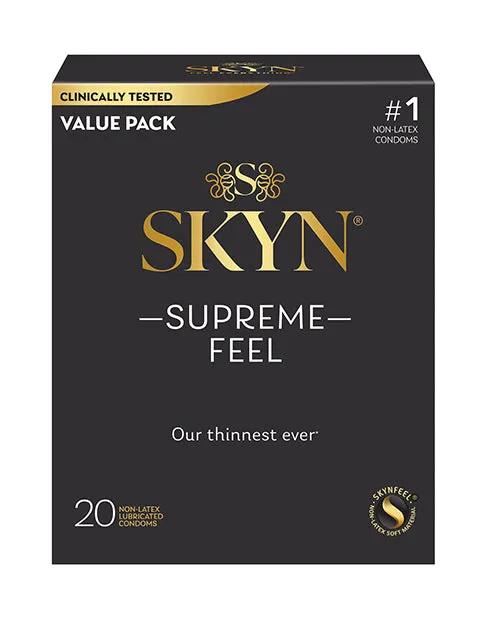 Paradise Marketing Lifestyles SKYN Supreme Feel Condoms Pack of 20 Male Sex Toys Paradise Marketing Lifestyles SKYN Supreme Feel Condoms Pack of 20 Male Sex Toys