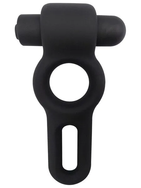 Playful Female Sex Toys Nero Liquid Silicone Vibe Dual CRing