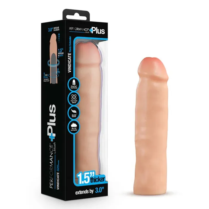 Blush Anal Performance Plus 3 Inch Silicone Penis Xtender Beige
