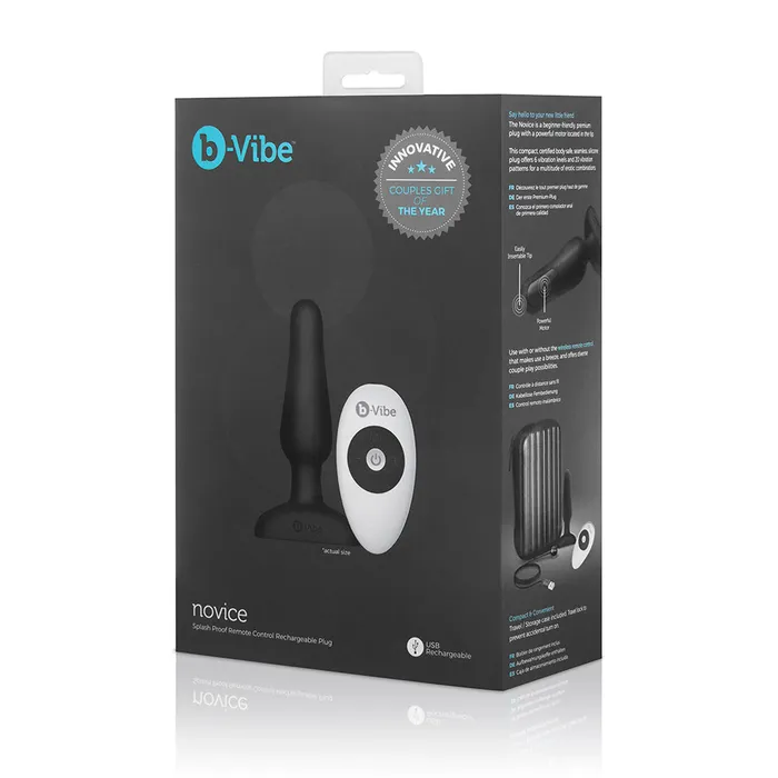 B Vibe Anal Novice Plug Black