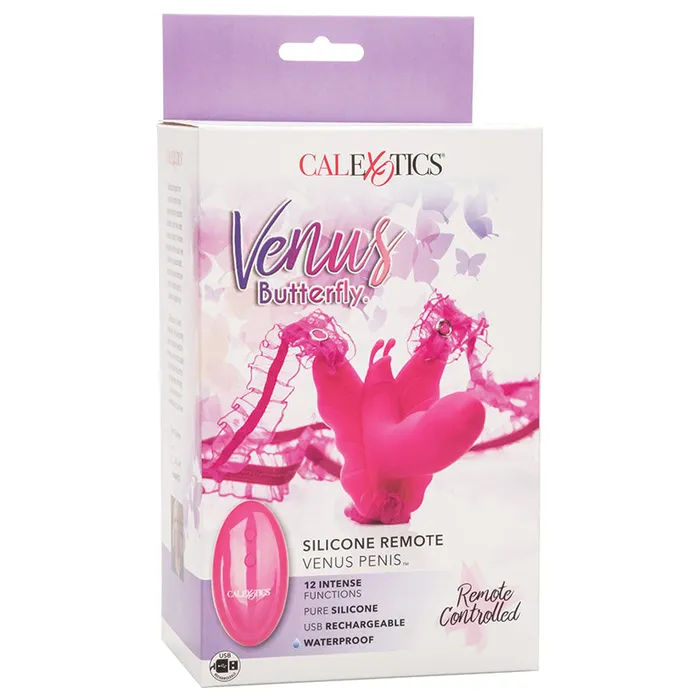Anal Cal Exotics Venus Butterfly Silicone Remote Venus PenisPink