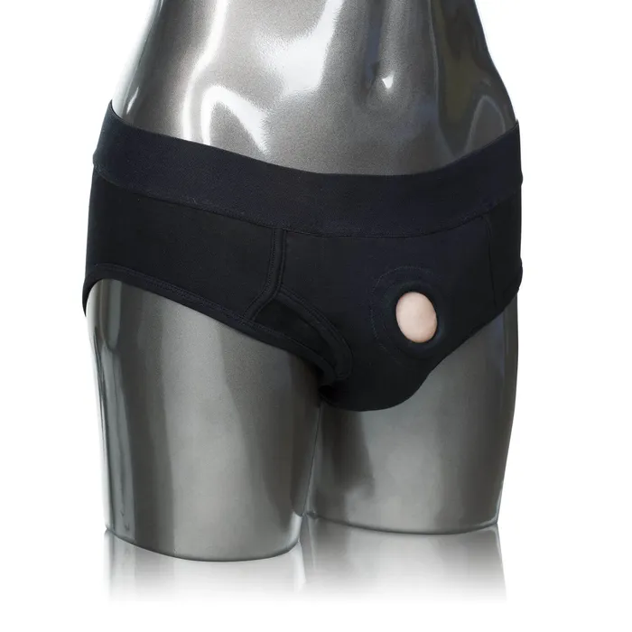 Anal California Exotic Novelties California Exotic Novelties Packer Gear Black Brief Harness XL2XL