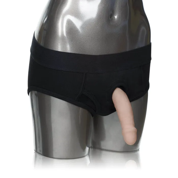 Anal California Exotic Novelties California Exotic Novelties Packer Gear Black Brief Harness XL2XL