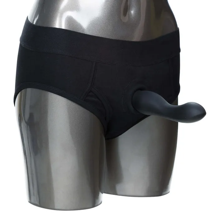 Anal California Exotic Novelties California Exotic Novelties Packer Gear Black Brief Harness XL2XL