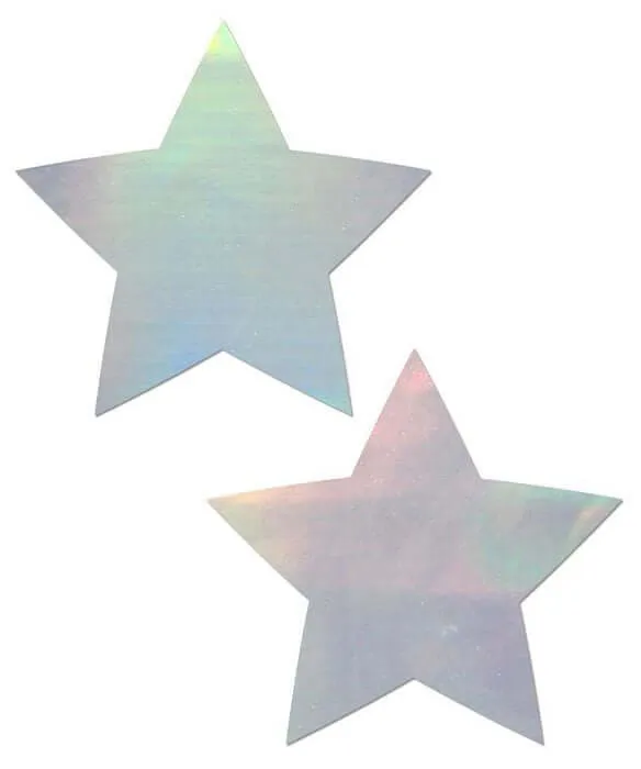 Anal Pastease PASTEASE HOLOGRAPHIC STAR SILVER