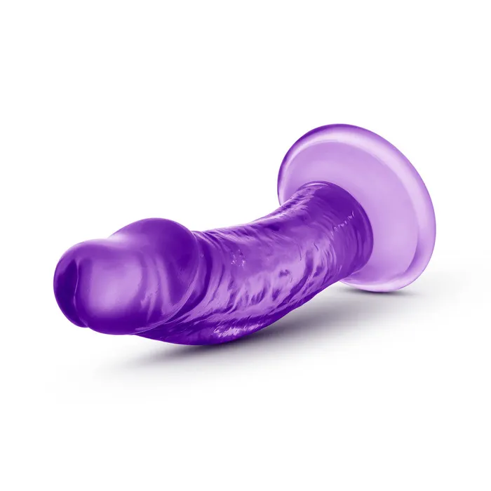 Blush Anal B Yours By Blush Sweet N Small Realistic Purple 45Inch Long Dildo With Suction Cup Base