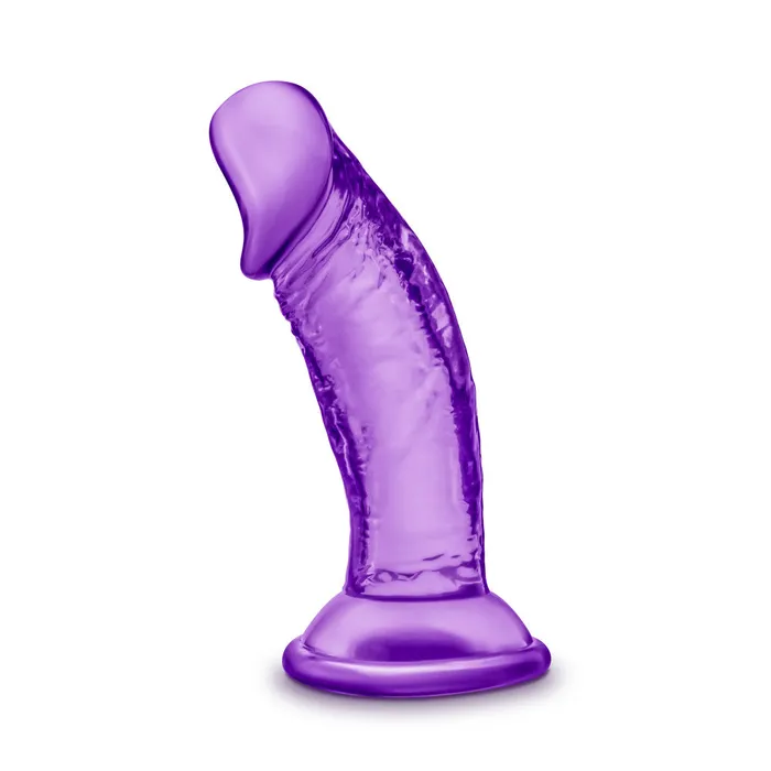 Blush Anal B Yours By Blush Sweet N Small Realistic Purple 45Inch Long Dildo With Suction Cup Base