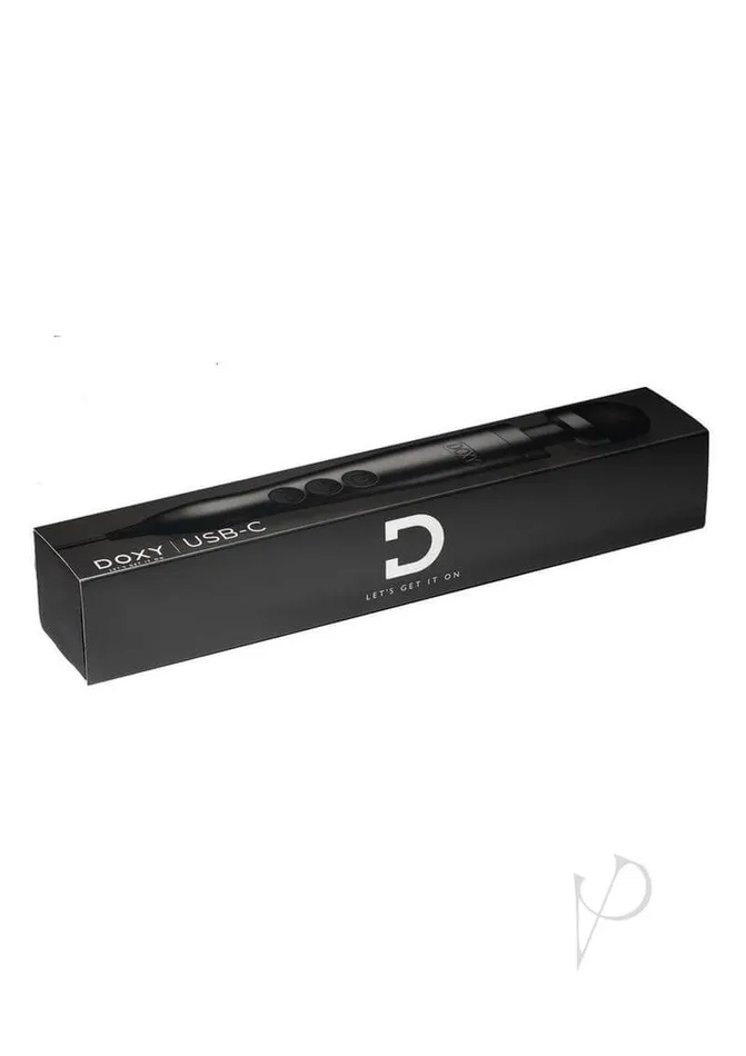 Doxy USBC Matte Black Revolutionary Intimate Massager with Powerful Rumbly Vibrations Cmg Lesiure Ltd Anal