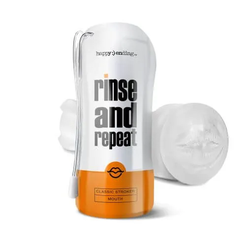 Happy Ending Rinse and Repeat Classic Stroker Mouth Global Novelties Male Sex Toys Happy Ending Rinse and Repeat Classic Stroker Mouth Global Novelties Male Sex Toys