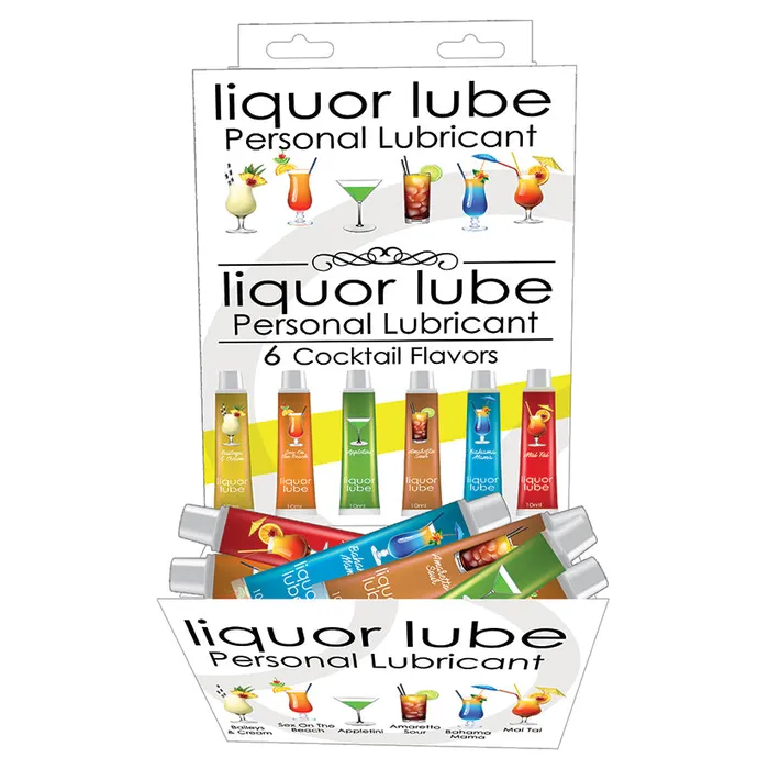 HOTT PRODUCTS Liquor Lube 10ml Resealable TubesAssorted Flavors Display of 72 Anal HOTT PRODUCTS Liquor Lube 10ml Resealable TubesAssorted Flavors Display of 72 Anal