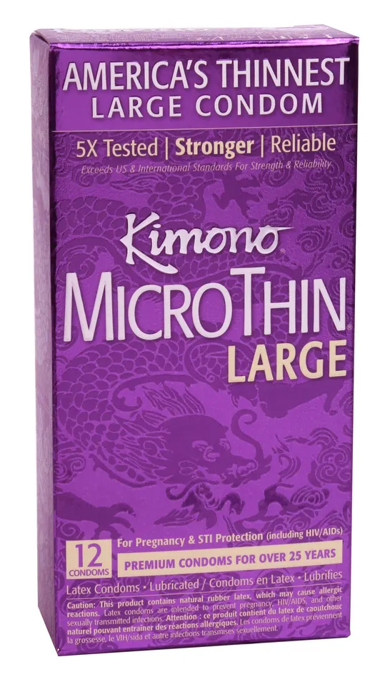 Male Sex Toys Paradise Products KIMONO MICROTHIN 12PK LARGE