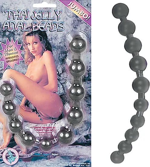Nasstoys Anal Thai Anal Beads Jumbo Black