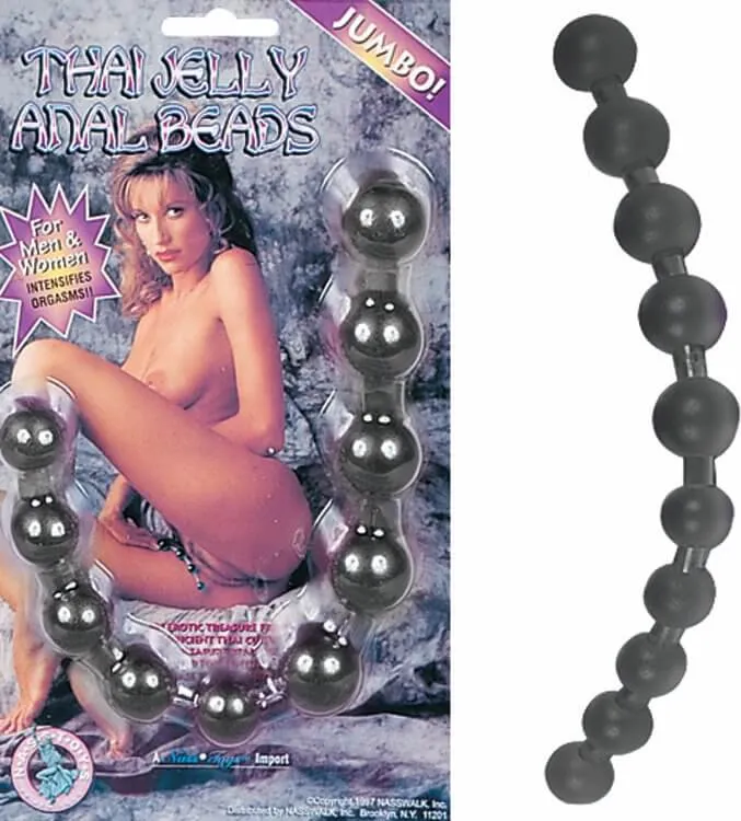 Nasstoys Anal Thai Anal Beads Jumbo Black