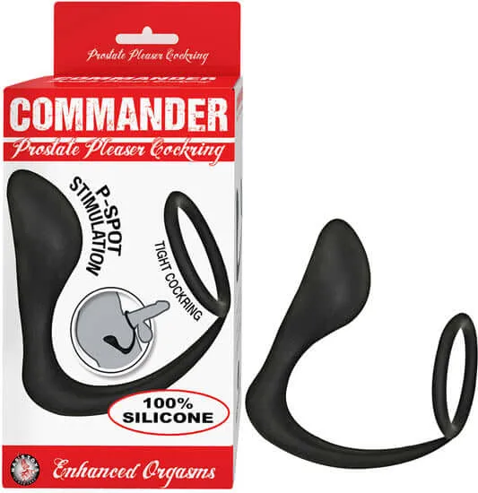 Nasstoys Male Sex Toys Commander Prostate Please Cock Ring Black