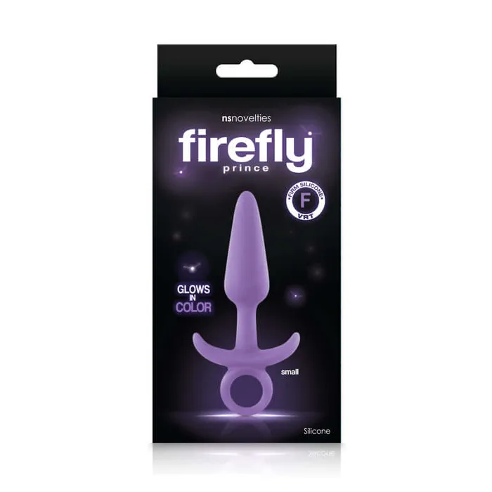 NS Novelties Anal Firefly Prince Small Purple Butt Plug