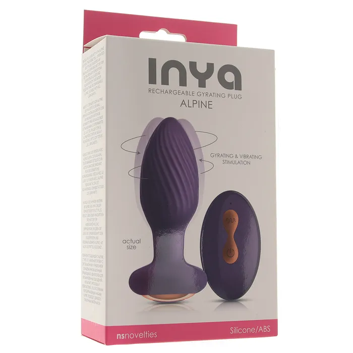 ns novelties Inya Alpine Gyrating Remote Plug in Purple Anal ns novelties Inya Alpine Gyrating Remote Plug in Purple Anal