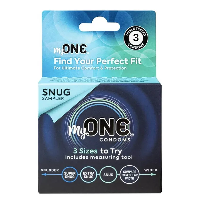 Paradise Products Discover Your Perfect Fit with My One Snug Samples Latex Condoms 3 Count Male Sex Toys Paradise Products Discover Your Perfect Fit with My One Snug Samples Latex Condoms 3 Count Male Sex Toys