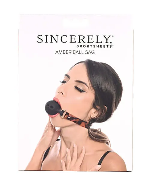 Sport Sheets Male Sex Toys Sincerely Amber Ball Gag