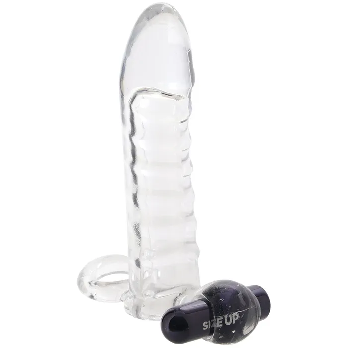 XGen Anal Size Up 2 Inch Vibrating Extender in Clear