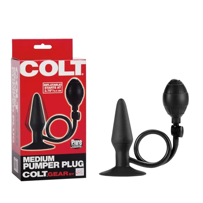 Anal CalExotics Colt Medium Pumper Plug Black Anal CalExotics Colt Medium Pumper Plug Black