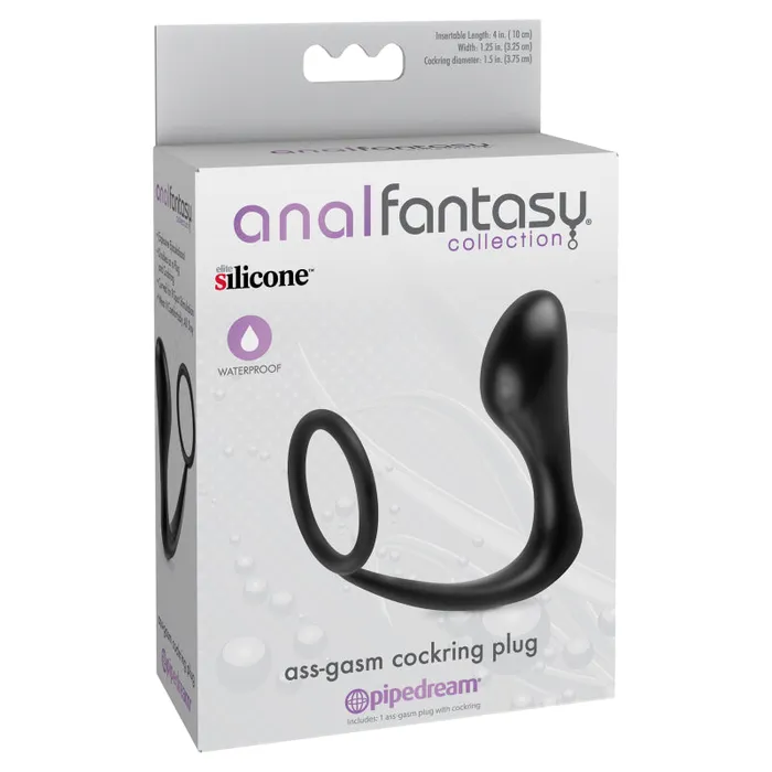 Anal Fantasy Collection Ass Gasm Cockring Plug Black Pipedream Anal Anal Fantasy Collection Ass Gasm Cockring Plug Black Pipedream Anal
