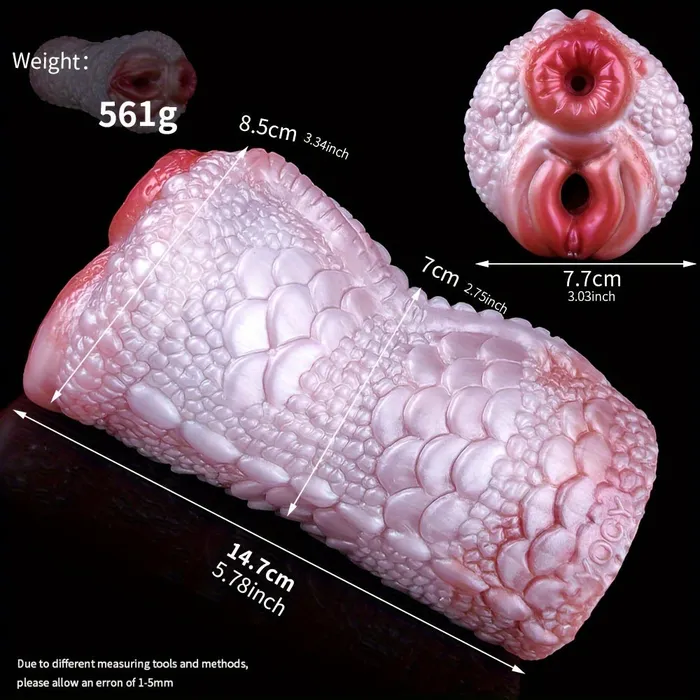 Fantasy Realistic Dragon Silicone Pocket Pussy Penis Exercise Masturbator FRRK Male Sex Toys