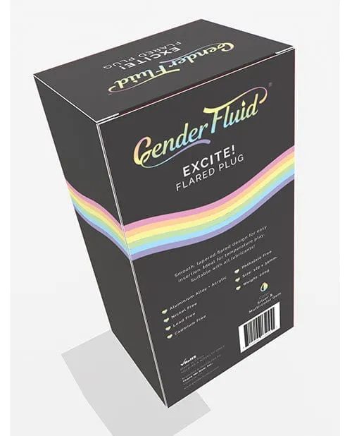 Gender Fluid Anal Gender Fluid Excite Flared Plug Silver Gender Fluid Anal Gender Fluid Excite Flared Plug Silver