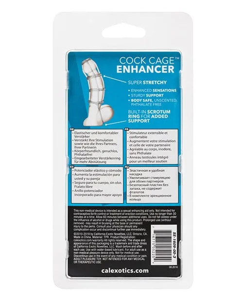 Male Sex Toys CalExotics Cock Cage Enhancer Clear Male Sex Toys CalExotics Cock Cage Enhancer Clear