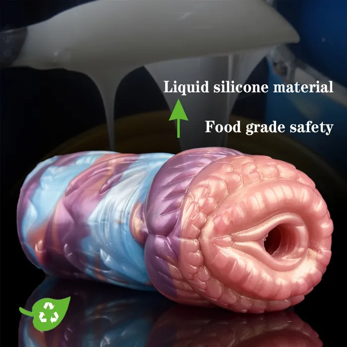 Male Sex Toys Colorful Specialshaped Silicone Pocket Pussy Penis Exercise Masturbator FRRK