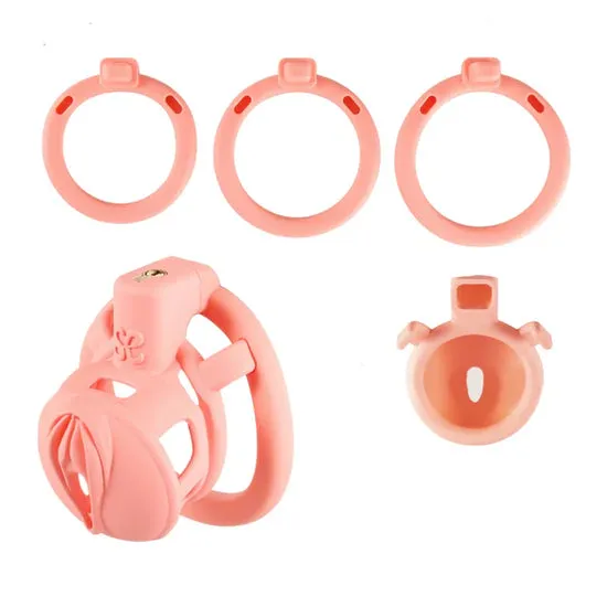 Male Sex Toys LOCKINK Lockink Pink Camouflage Chastity Cage