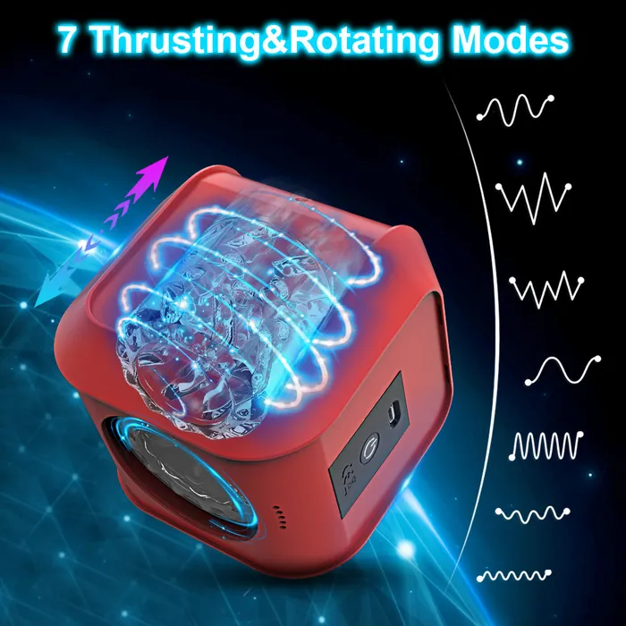 Male Sex Toys Touch Honey Magic Cube Thrusting Rotation Male Masturbator Cup Water Proof