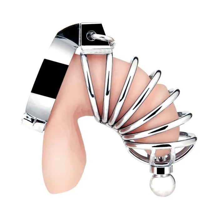 Male Sex Toys Urethral Play Cock Cage Blue Line Men