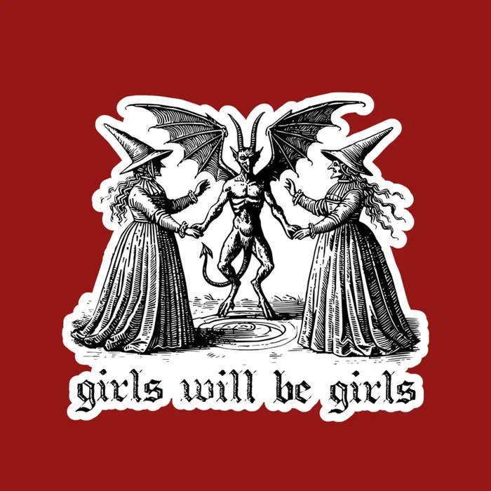 Pretty Toxic Stickers Male Sex Toys Girls Will Be Girls Witches Demon Sticker Pretty Toxic Stickers Male Sex Toys Girls Will Be Girls Witches Demon Sticker