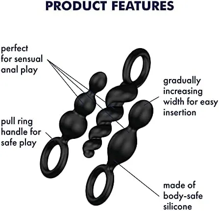Satisfyer Booty Call Anal Plugs 3 Piece Set Satisfyer Anal