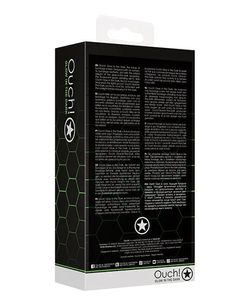 Shots America Male Sex Toys Shots Ouch Butt Plug With cock Ring Ball Strap Glow In The Dark