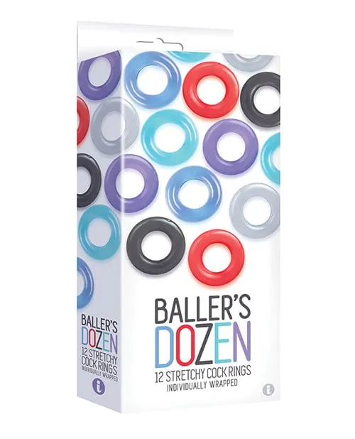 The 9s Male Sex Toys The 9s Ballers Dozen Original 12pc Cockring Set Asst Colors The 9s Male Sex Toys The 9s Ballers Dozen Original 12pc Cockring Set Asst Colors