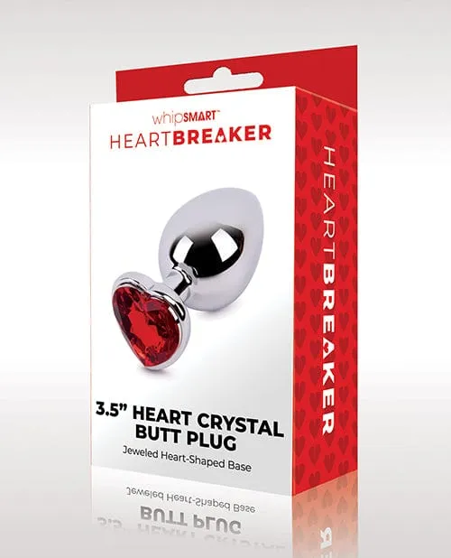 XGEN Anal Whipsmart Heartbreaker Heart Crystal Butt Plug Red