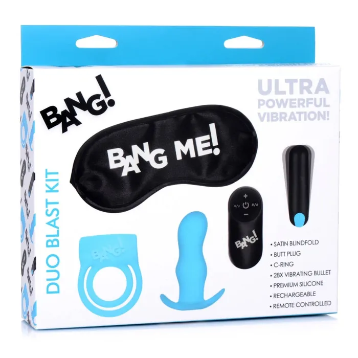 Xr Brands Bang Bang Duo Blast Kit Blue Vibrators Xr Brands Bang Bang Duo Blast Kit Blue Vibrators