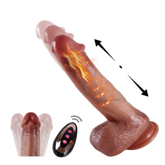 YIQU Male Sex Toys YIQU 2184cm Realistic Brown 10 Telescopic Modes And 10 Vibratory Modes Penis YIQU Male Sex Toys YIQU 2184cm Realistic Brown 10 Telescopic Modes And 10 Vibratory Modes Penis