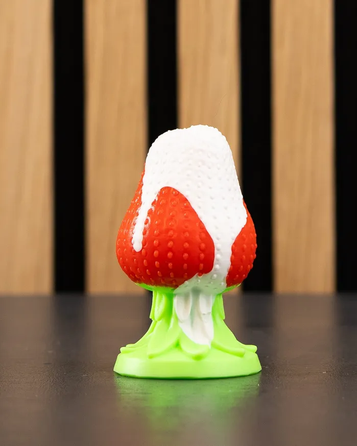 Anal PhreakClub Strawberry Plug Small Soft ShaftFirm Base FLOP Delamination