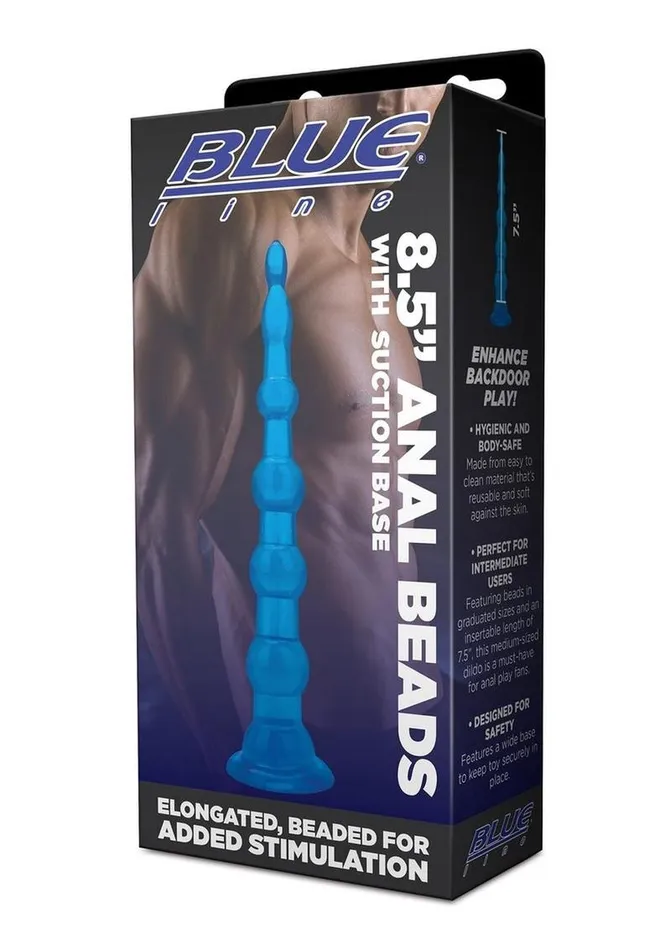 Blue Line CandB Gear Anal Blue Line Anal Beads with Suction Cup Blue Line CandB Gear Anal Blue Line Anal Beads with Suction Cup