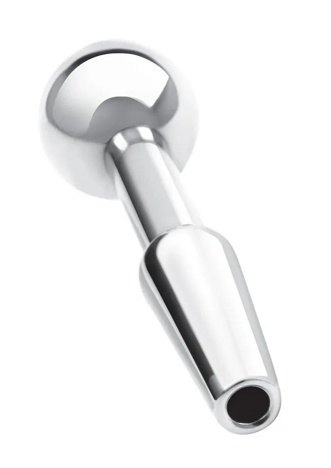 Blue Line Peephole Penis Plug Stainless Blue Line CandB Gear Anal