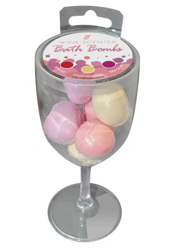 Dildos Wine Scented Bath Bombs 3 Scents 8 Bombs Per Glass Kheper Games