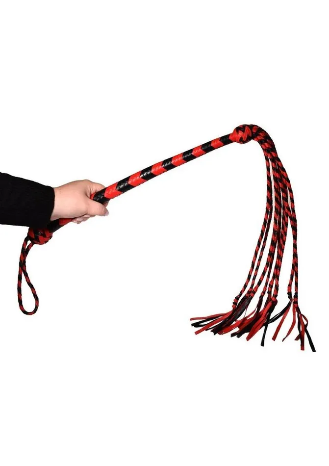 Prowler RED Vibrators Prowler Red Long Handle Flogger