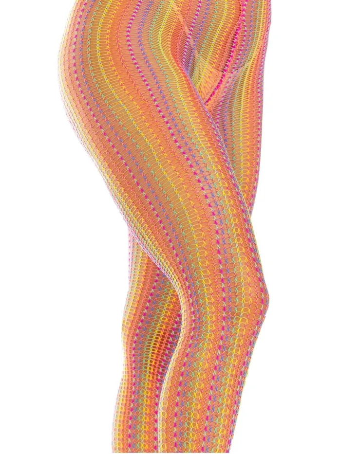 Leg Avenue Mens Underwear Rainbow Crochet Net Tights One Size Multicolor Leg Avenue Mens Underwear Rainbow Crochet Net Tights One Size Multicolor