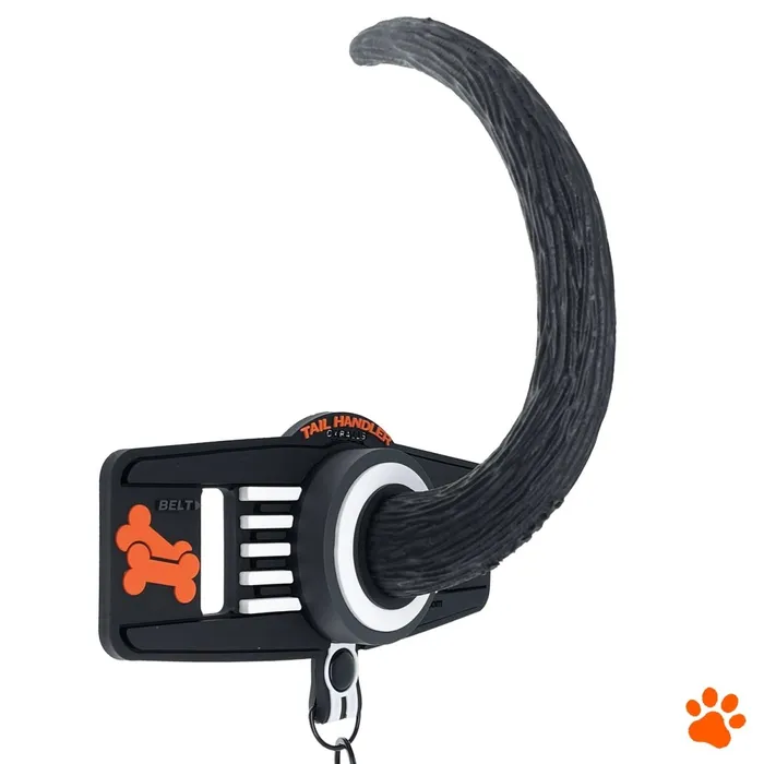 Oxballs Anal Tail Handler Belt Strap Show Tail Black Oxballs Anal Tail Handler Belt Strap Show Tail Black